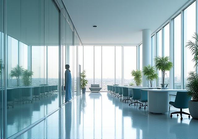 Servicio de limpieza profesional en oficina de Madrid